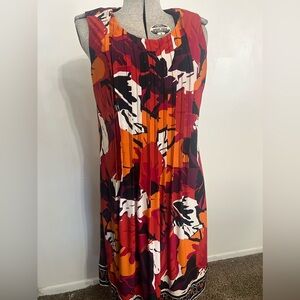 VTG Glamour‎ Women's Sleeveless Multicolored Dress Size 14